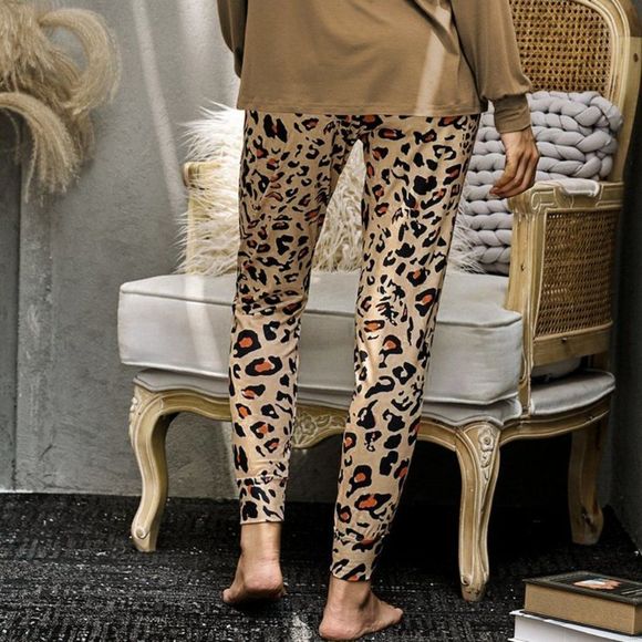 Leopard Print Lounge Set - Picture 3 of 3